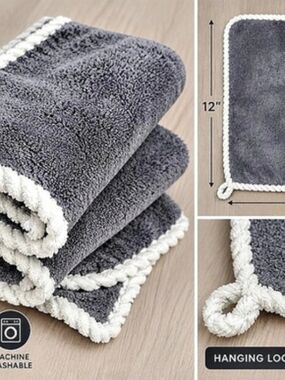 Gray & White 3-Pack Bath Mats